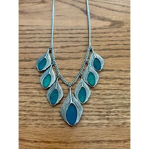 Lucky Brand | Feather Pendant Necklace | 20” Adjustable